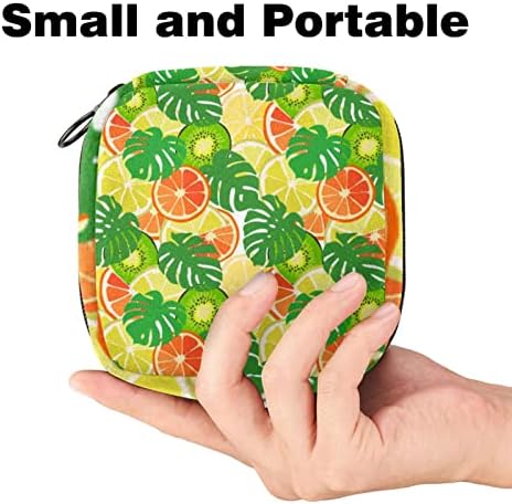 Санитарна торба за складирање на салфетка, торбичка за подлога, торбичка за подлога, мала торба за шминка, лесна портокалова