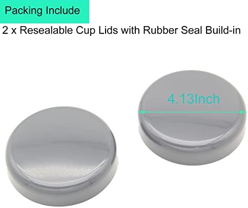 Делови за замена на капаците на чашите со пакет 2 компатибилни со NutriBullet 600W/ 900W замена на резистентни делови за додатоци