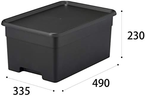 Sanka OB-LBK Squ+ на кутија, кутија за складирање, големина: L, боја: црна,: 13,2 x 19,3 x 9,1 инчи, направено во Јапонија