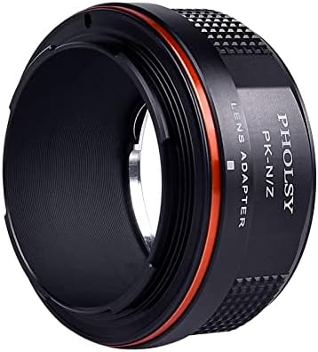 Адаптерот за монтирање на леќи со фолси компатибилен со леќи Pentax k PK на Nikon Z Mount Camera Comportible Compational со