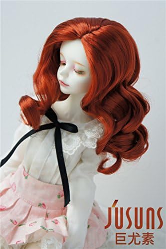 JD343 7-8inch 18-20cm синтетички мохер рака притискање ретро дама кукла перики 1/4 msd порцелан bjd кукла коса