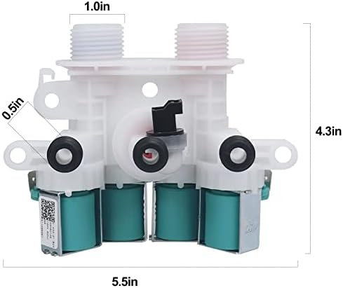 W11165546 Вентила за влечење на вода за миење садови се вклопува во машината за перење ken-lpool ken-more го заменува W107588828 W10599423 W10758828