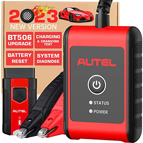 Autel Maxibas BT508 Тест за батерии на автомобили, 2023 година Надградба на BT506, ресетирање/промена на батеријата, 6V 12V 100-2000 тестер за оптоварување на CCA, алатка за тест за полне?