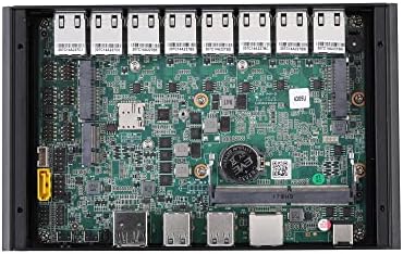 InuoMicro Мини Десктоп Компјутер Рутер 8 X 2.5 G Lan Индустриски Компјутер G5405L8-S2 Intel 8-ми Генерал Celeron 5405U, 2.2 Ghz