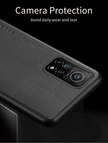 Puxssul За Xiaomi MI 10t / Mi 10T Pro 5g Случај, Мека Tpu Вештачка Кожа Случај, Исклучително Лесен Ултра-Лесен Камера Заштита Кожен Капак