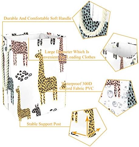 Djrow Симпатична жирафа што може да се склопи во корпа за складирање со рачки