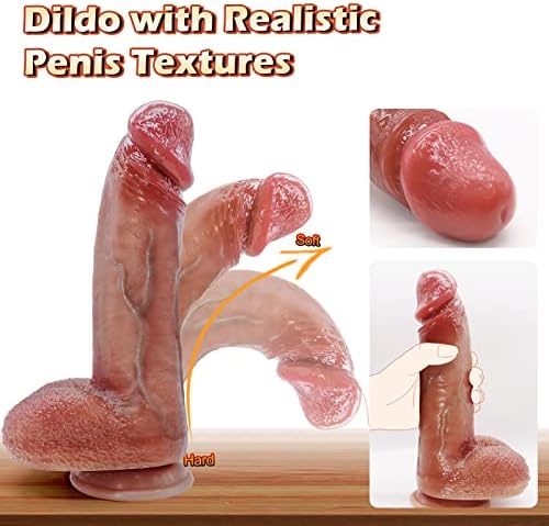 9.25 LifeLike Огромна реална дилдо 1,97 Дебела дилдоси сексуални играчки за жени, силиконски дилдо пенис анален играчка со силна