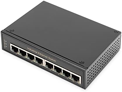 Digitus Industrial Gigabit Ethernet Switch 8-Port, DIN Rail, Extended Temp. Опсег