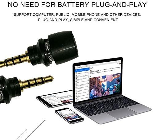Микрофон за кондензатор CANFON MINI со висока чувствителност за телефон iOS iPhone iPhone X 8 7 6 iPad Podcast YouTube Facebook