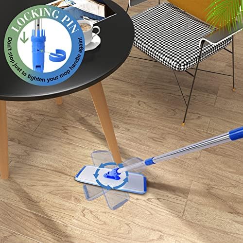 Систем за чистење на катли за микрофибер, рамна липа за подови од дрвени предмети, четка за чистење на подот и четка за чистење