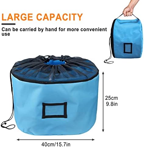 Торба за складирање на црева Meiboall RV Black RV додатоци за складирање торбички кампување на отворено водоотпорна мрежа за дишење до домашна