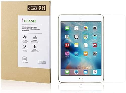 IFLASH HD чисто калено стакло заштитник на екранот компатибилен со Apple iPad Air 3 и iPad Pro 10,5 инчи - транспарентен кристално чист / 2.5D