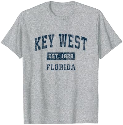 Key West West Florida FL Vintage Sports Sports Design Маица за принт