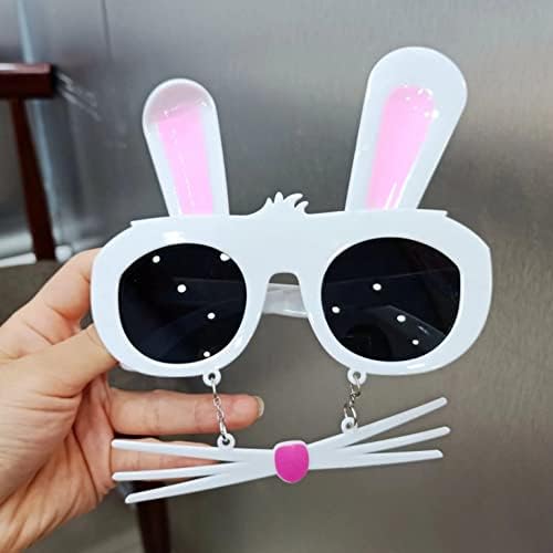 Велигденски зајаче очила, среќна велигденска декорација Додатоци за велигденски костуми за очила за материјали за Велигденска забава