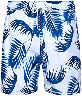 Венкомг1 машки пливање стебла, обични шорцеви на Хавајски плажа Тропски шорцеви за пливање на одмор Суштински табла шорцеви