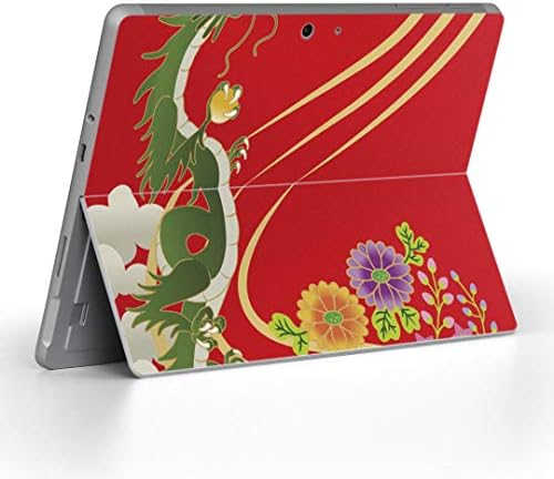 Декларална покривка на igsticker за Microsoft Surface Go/Go 2 Ултра тенки заштитнички налепници на телото 005094 Јапонски образец змеј цвет