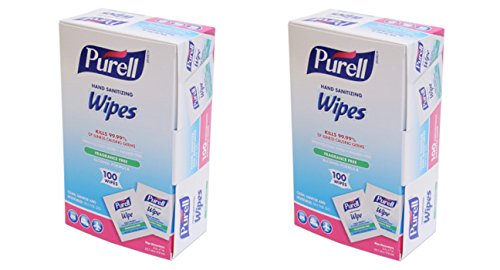 GoJo: Purell Premoistened санитирачки марамчиња за рака, 5 x 7, 100 / кутија -: - се продаде како 2 пакувања од - 100 - / - вкупно