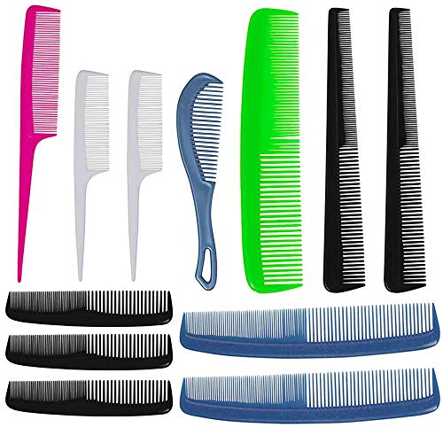 12 компјутер PRO чешел за коса постави салон фризерски берберски алатки за стилизирање четки пластични пластични