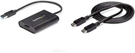 StarTech.com 1X USB 3.0 До Displayport Адаптер-Windows Само Пакет со 1x 6ft DisplayPort 1.2 Кабел w/Брави