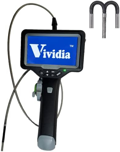 Vividia CT-4010 LCD/WiFi Флексибилна двонасочна инспекциска камера за инспекција Бораскоп Видеоскоп со 4мм дијаметар 1,0м долга водоотпорна