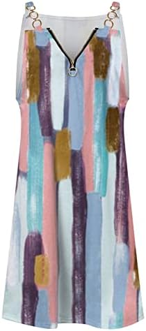 Miashui Fashion летни фустани женски резервоар фустан патент против вратот шпагети каиш сандерс боемски обични фустани фустани