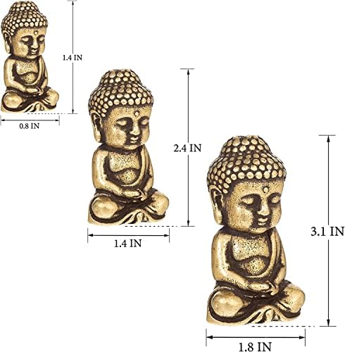 Мини Буда статуа, џеб буда статуа-мала фигура на Буда, статуа на Зен Буда, симпатична скулптура на Буда, седејќи Буда, медитација
