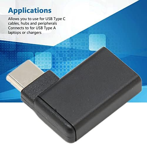 Адаптер за тип Ц, USB 90 степени женски до машки приклучок и игра USB на USB C конектор за конзола за игри со лаптоп компјутер