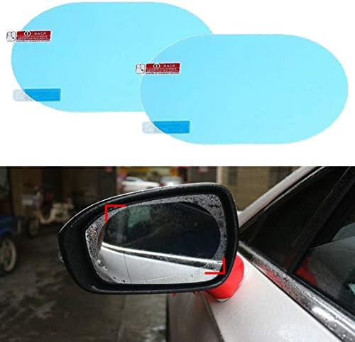 Aidelan Car Rearview Огледало заштитен филм HD Rainfoof Film Anti Fog Водоотпорен филм за ретровизори странични прозорци