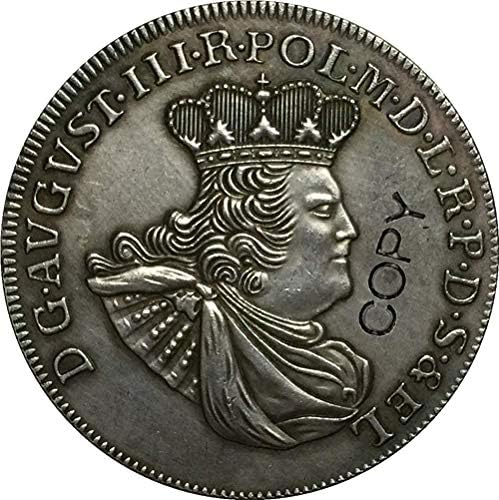1763 Полска Монети Копија 33мм Копија Орнаменти Собирање Подароци