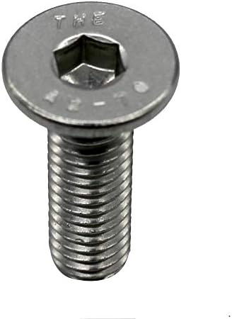 Fullerkreg 18-8 не'рѓосувачки челик хексадецимален погон со рамна завртка за глава m5 x 0,8 mm нишка, долга 12 мм, пакувања од 100