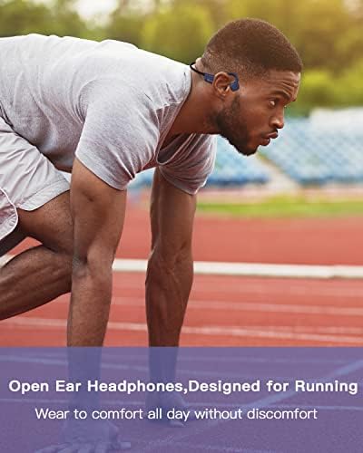 9 Слушалки за спроводливост на дигитални коски Bluetooth, безжични слушалки со отворено уво водоотпорни со микрофонски слушалки,
