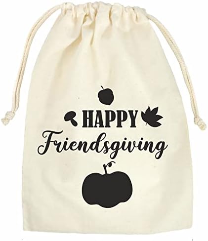 WEEFAIR Среќни Пријатели Денот Услуга Торби | благодарноста услуга кеси | памук муслин кеси | влечење торби торбички | денот На