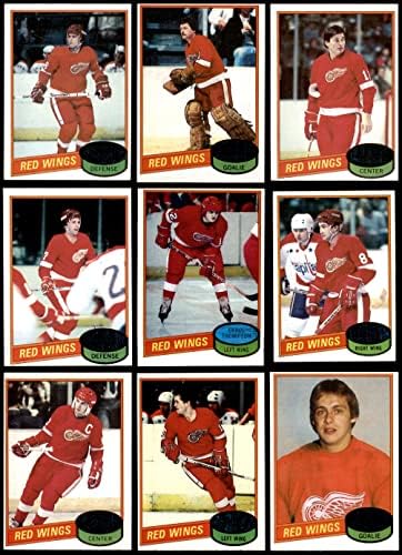 1980-81 Блузи Детроит Ред Вингс Сет Детроит Ред Вингс ВГ / ЕКС+ Ред Вингс