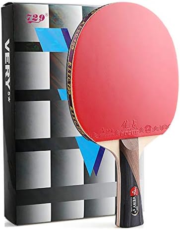 Sshhi 5 starsвезди пинг -понг лопатка, рачка за удобност со табела и торба за складирање, напредна табела тенис лилјак цврста/како