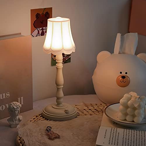 Ourleeme безжична табела за ламба со батерија оперирана бела мини табела светло за декоративни предводни лесни лесни ламби за ноќевања