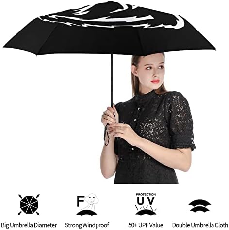 Ми Се Допаѓа Дремки Мрзливи Компактен Автоматски Преклопен Чадор Ветроупорен Чанта За Патување Чанта За Мажи Жени