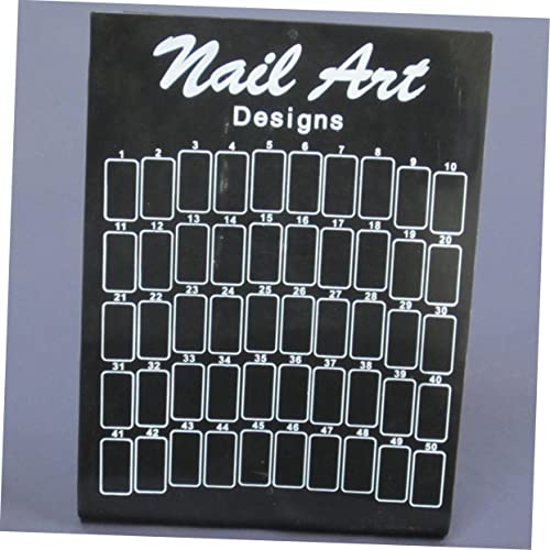 Hanabass 2PCS Nail Art Display Stand Бела дисплеј полица за приказ на ноктите за држави за нокти Совети за нокти на држачот
