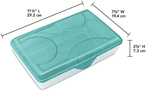 Стерилит 17296W06 кутија за снабдување со повеќенаменски складирање w/капак, молокаи сино