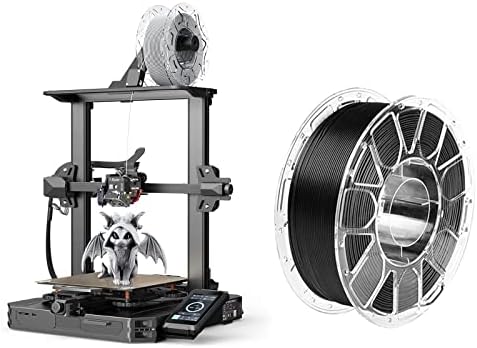 Creality Ender 3 S1 Pro 3D печатач и Comgrow PLA 3D печатач филамент црна