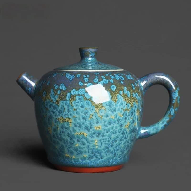 Орела Кинеска рачна чајник со капење ТИАНМУ КРИСТАЛНА ГОЛД ТЕКТУРА КУНГ ФУ ТЕКУВАЕ НА Чај за чај чај сет чајник