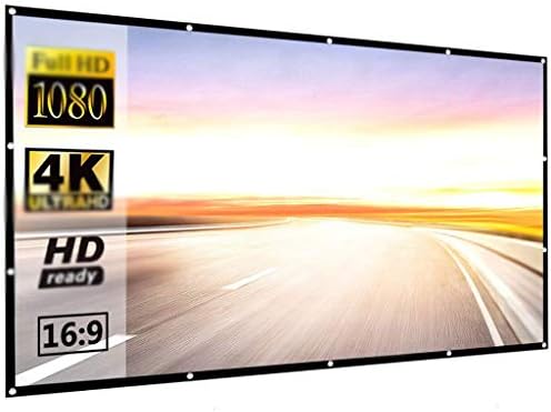 Екрани на ZLXDP за преносни проектори, 60 100 120 инчи 16: 9, полиестер на отворено филм за патувања за домашно театар DLP Projektor