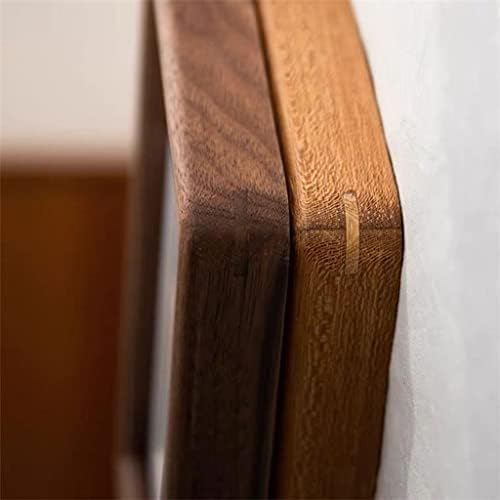 BHVXW вистински дрвен тркалезен агол тик боја фото рамка за занишана табела за затрупна рамка за фотографии)