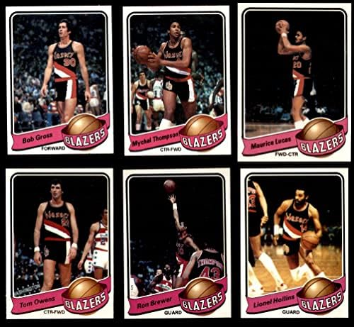 1979-80 Topps Portland Trail Blazers Team Set Portland Trail Blazers NM Trail Blazers