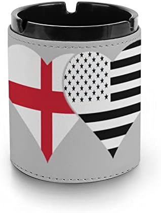 Англија и црно американско знаме Ештрај за цигара пушење пушење на пепел, модерно таблета за таблети за пепел