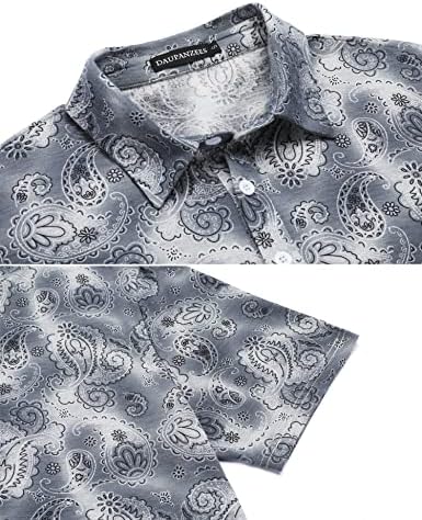 Daupanzees mens polo кошула со кратки ракави за печатење на голф кошули за голф за мажи