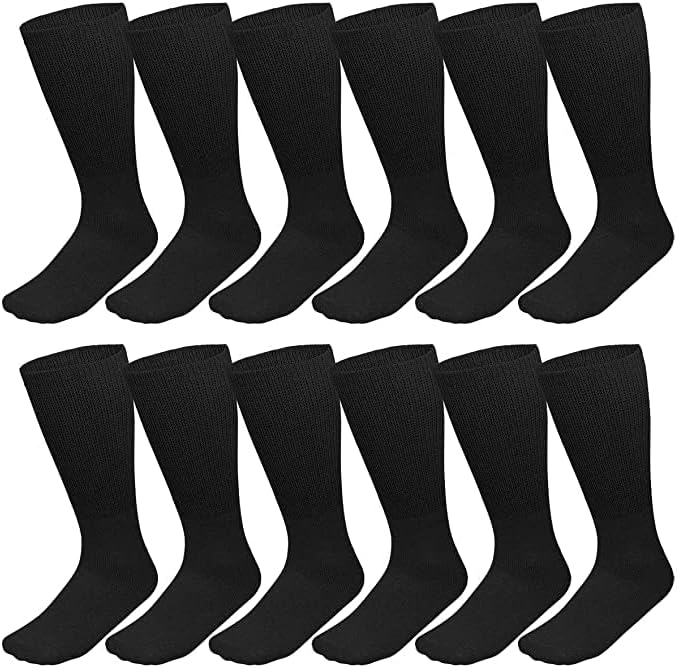 Дијабетични чорапи екипаж Унисекс лекар одобри 12 пар терапевтски чорапи, чорапи за невропатија