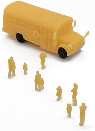 Оутленд Модели Железнички Пејзаж Училишен Автобус Со Деца И Родители З Скала 1: 220