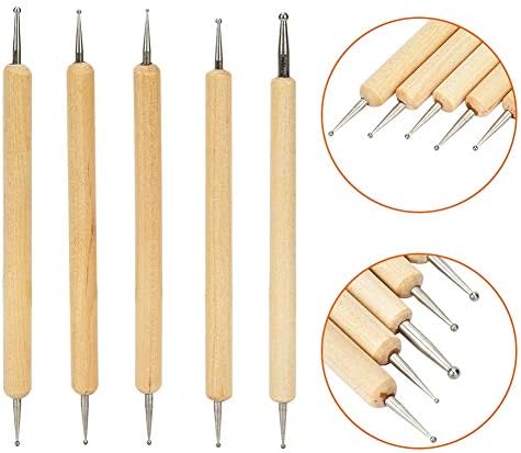 Алатки за резба за кожни кожни занаетчиски алатка за занаетчиска алатка за резба Стилус кожа занаетчиски алатки за модел