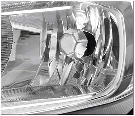 ZMAUTOPARTS LED Цевка Замена Фарови Фаровите Chrome w/6.25 Сина DRL Светла Компатибилен со 2015-2018 Форд Фокус