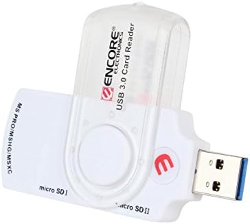 Enucr-U3 SUPERSPEED USB 3.0 Читач На Картички Никогаш Не Грижете Се Изгуби Капа Повторно, Пренослив Дизајн Со Вртливата Заштитна Обвивка